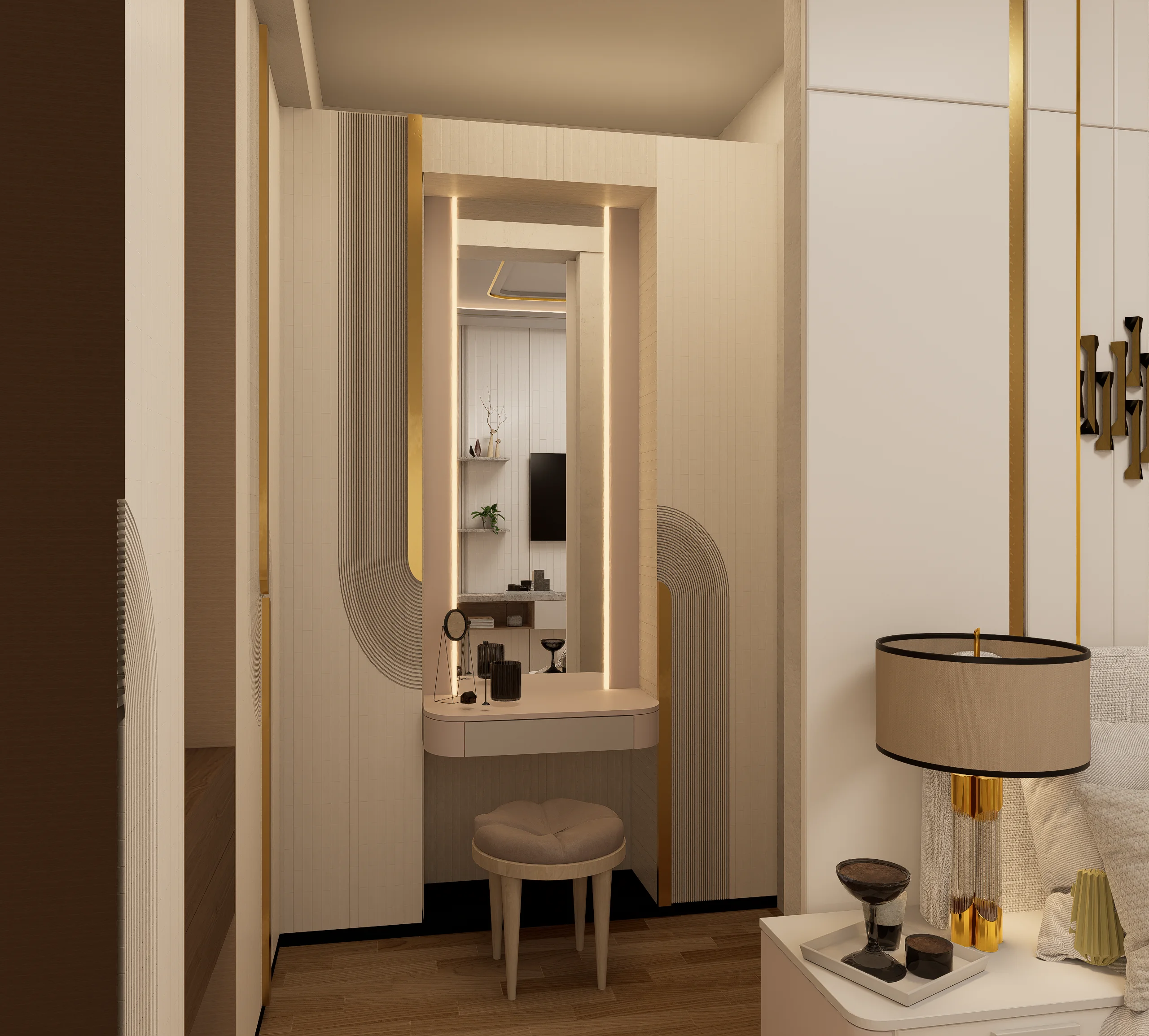Walk-in wardrobe design Gurgaon